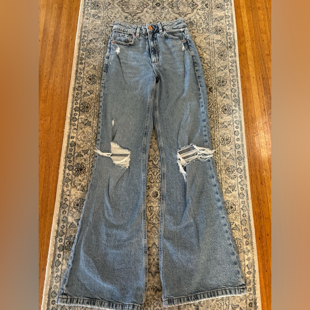 denim mid-rise bootcut jeans!